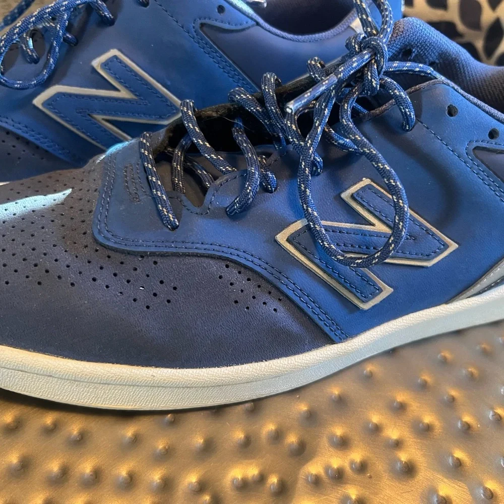 New Balance Men's Navy and White Sneakers